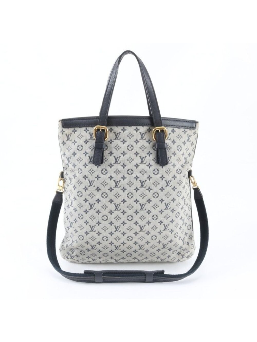 Louis Vuitton Monogram Mini Francoise Blue 2-Way Shoulder Bag